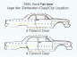 Preview: Molding Clip -C- for 1961 Ford Fairlane - Lower Door/Quarter Panel