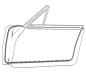 Preview: Door Seal Kit for 1964-66 Ford Thunderbird - Pair