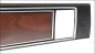 Preview: Steering Wheel Shroud for 1969-70 Chevrolet Impala / Full Size - Cherrywood / Silver Trim