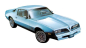 Preview: Oberer Streifen-Satz und Decals für 1977-78 Pontiac Esprit "Sky Bird"