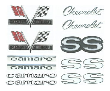 Emblem Kit for 1967 Camaro SS 396