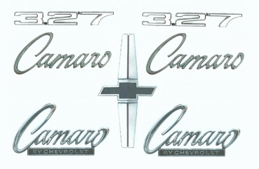 Emblem Kit for 1968 Camaro 327 Standard models