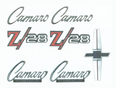 Emblem-Kit für 1968 Camaro Z28