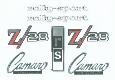 Emblem-Kit für 1968 Camaro Z28 RS