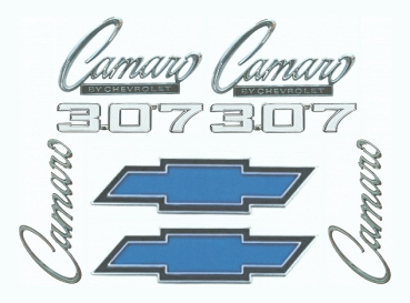 Emblem Kit for 1969 Camaro 307 Standard Models
