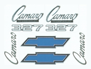 Emblem-Kit für 1969 Camaro 327 Standard Modelle