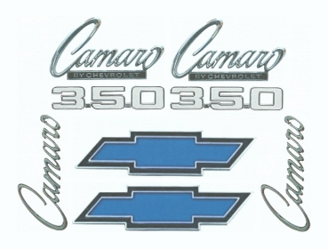 Emblem-Kit für 1969 Camaro 350 Standard Modelle