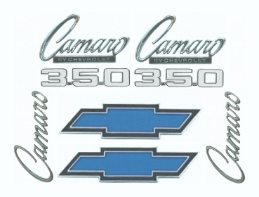 Emblem Kit for 1969 Camaro 350 Standard Models