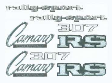 Emblem-Kit für 1969 Camaro 307 Rally Sport