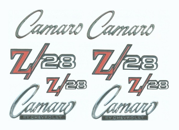 Emblem-Kit für 1969 Camaro Z28