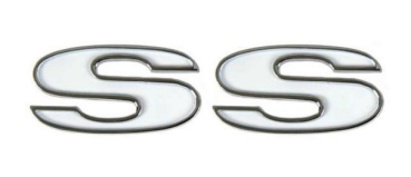 Kotflügel-Embleme für 1967 Chevrolet Camaro SS 350 und SS 396 - SS / 2 Paar