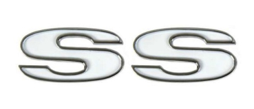 Fender Emblems for 1967 Chevrolet Camaro SS 350 und SS 396 - SS / 2 Pairs