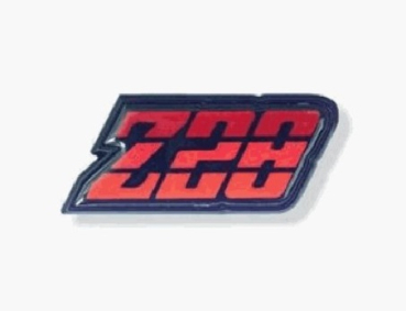 Fuel Door Emblem for 1980-81 Chevrolet Camaro Z/28 - Red