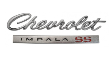 Rear Emblem for 1966 Chevrolet Impala SS - two pieces