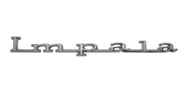Quarter Panel Emblems for 1967 Chevrolet Impala - Impala Script