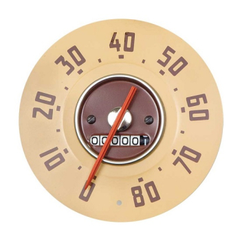 Speedometer for 1947-51 GMC Pickup - Red Needle/80 MPH