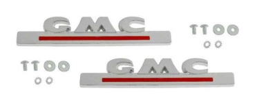 Hood Side Emblems for 1947-54 GMC Pickup - GMC
