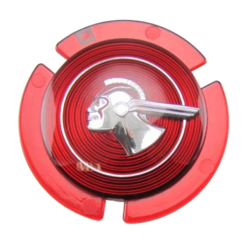 Grill-Emblem für 1951 und 1953 Pontiac - Silber / Rot