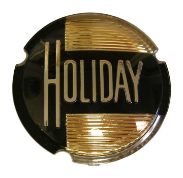 Dachsäulen-Emblem-Einsatz für 1952-53 Oldsmobile 98 Holiday Coupe - HOLIDAY