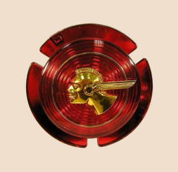 Grill-Emblem für 1952 Pontiac - Gold / Rot