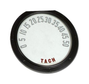 Tachometer Face with Numbers for 1953-54 Chevrolet Corvette - 5000 RPM