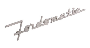 Trunk Lid Script for 1953-55 Ford models - Fordomatic Script