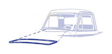 Luftklappen-Dichtung für 1953-56 Ford F-Serie Pickup