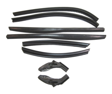 Convertible Top Weatherstrip Kit for 1953 Oldsmobile Super 88 and 98 Convertible - 9-Piece