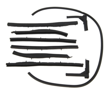 Convertible Top Weatherstrip Kit for 1954-56 Oldsmobile Super 88 and 98 Convertible - 9-Piece