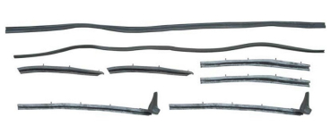 Convertible Top Weatherstrip Set for 1955-57 Chevrolet Bel Air Convertible - Non Cloth Covered
