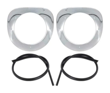 Headlight Bezels for 1955-57 Chevrolet/GMC Pickup - Pair