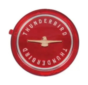 Spinner Center Emblem for 1955-57 Ford Thunderbird - Red