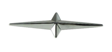 Kotflügel-Ornament für 1955 Pontiac - Chrome Star