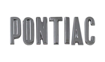 Heck-Emblem für 1955 Pontiac - Buchstaben "PONTIAC"