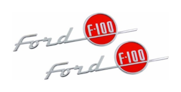 Hauben-Embleme für 1955 Ford F100 - Ford F100