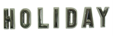 Kotflügel-Buchstaben-Set für 1956 Oldsmobile - HOLIDAY