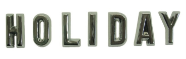 Fender Letter Set for 1956 Oldsmobile - HOLIDAY