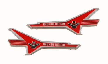 Fender Emblems for 1956 Ford Fairlane V8 - Thunderbird V8 Set
