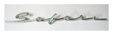 Quarter Panel Emblem for 1957-58 Pontiac Safari - Script "Safari"