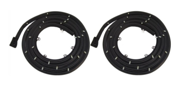Door Weatherstrip for 1957-58 Oldsmobile Holiday Coupes and Convertibles - Pair