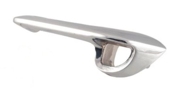 Outer Door Handles for 1957-58 Ford Cars without Buttons - Left and Right Hand Side / Front Doors