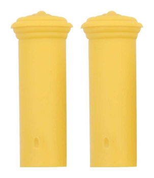 Door Lock Knobs -Yellow- for 1958-60 Chevrolet Full-Size Models - Pair