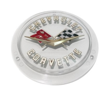 Heckemblem-Einsatz für 1958-62 Chevrolet Corvette - Gold