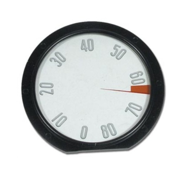 Tachometer Face with Numbers for 1958 Chevrolet Corvette - 8000 RPM