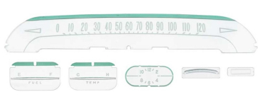 Armaturengläser-Set für 1958 Chevrolet Impala/Full-Size