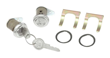 Door Lock Set for 1958 Chevrolet Impala - with Short Cylinder and Flat Pawl