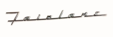 Deck Lid Emblem for 1958 Ford Fairlane - Script Fairlane