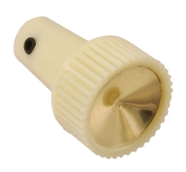 Windshield Wiper Switch Knob for 1958 Ford Cars - White / Gold