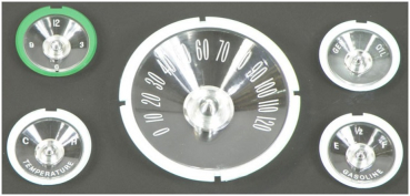 Instrument Lens Set for 1959-60 Chevrolet Impala/Full Size with "Borg" Clock