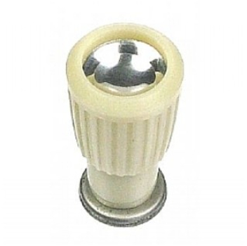 Cigarette Lighter Knob for 1960-63 Ford Falcon - white/Chrom